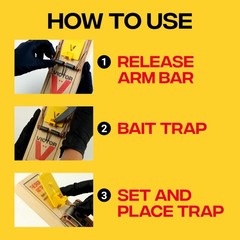 Victor M205 Wide Pedal Humane Snap Rat Traps Indoor for Home, 12 Traps, Wood