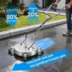 24″ Pressure Washer Surface Cleaner With Dual Handle 4000 PSI 3/8″ Quick Connect