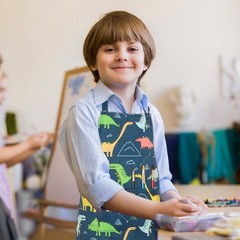 Kids Apron for Boys, Unisex Apron With Adjustable Neck strap, Kitchen Bib Apr…