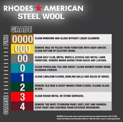 Homax Rhodes American Steel Wool Very Fine Grade #00 – 12 Pad