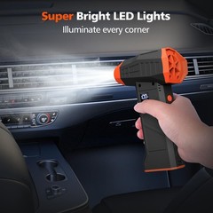 Electric Compressed Air Duster, 110000RPM Cordless Portable Air Blower Mini P…