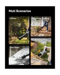 HOTO Cordless Leaf Blower, MAX 720CFM 120MPH, Electric Lightweight Leaf Blowe…