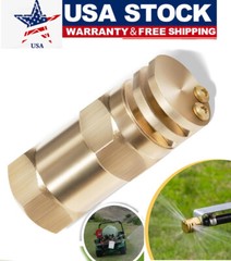 Boomless Spray Nozzle kit 1/2 inch FPT #20 Orifices 90° 180° Caps 5.9 GPM 40 PSI