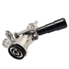 Keg Coupler, Sankey D Tap with 304 Stainless Steel Probe, Black