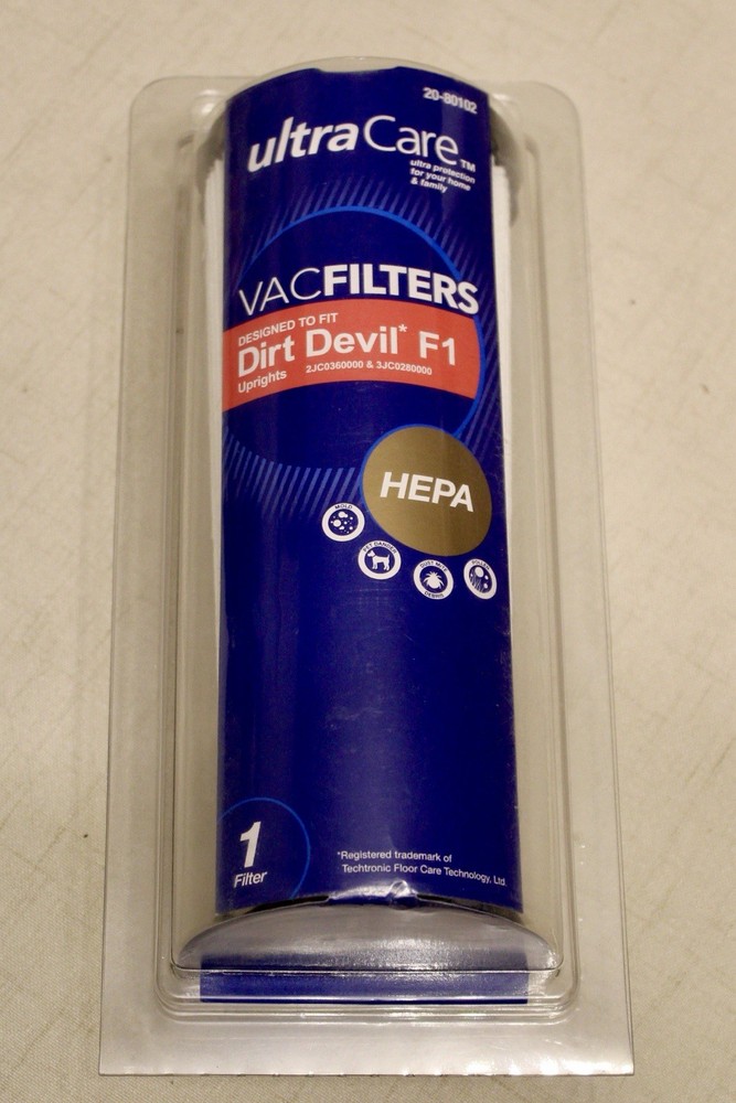 Ultra Care Dirt Devil F1 Uprights Vacuum Filter Vac Filter HEPA