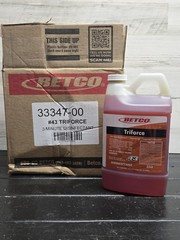 Betco Triforce 333 Commercial One Step Disinfectant 2 Liters Jugs Case of 4