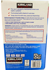 Kirkland Signature Flushable Wipes Fragrance Free 640 Count