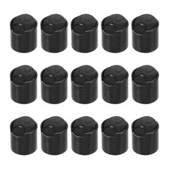 15Pcs Black Disc Top Caps Replacement 28/410 Press Disk Cap 1.3×1.2×1.1”