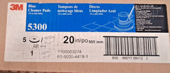 3M Blue Cleaner Pads 5300 5PK 508 mm x 82 mm 20″ 7100003274