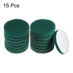 15pcs Drill Power Brush 5 inch Tile Scrubber Scouring Pads 180-240 Grit