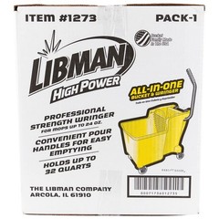 Libman 32 Quart Yellow Polypropylene Bucket Wringer With Steel Handle New