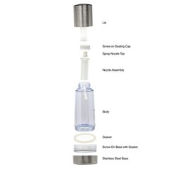 Norpro Stainless Steel Sprayer/Mister 3 Ounces, Clear