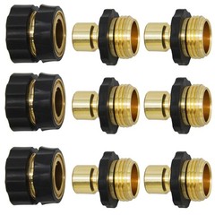 3/4″ Garden Hose Connector, 9 7-10 cm, 9 PCS – 6 Male & 3 Female