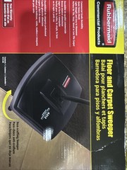 NEW Rubbermaid 4212-88 COMMERCIAL Floor & Carpet Sweeper (Bk/Gray)