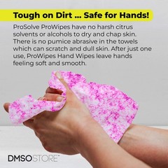Prosolve Pro Wipes | Industrial Waterless Hand Wipes| 2 Bag (60 count each)