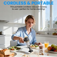 Belibuy Mini Car Vacuum 15000Pa Portable Cordless Handheld Vacuum Cleaner And