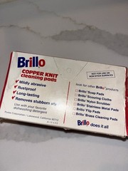 Vtg Brillo Scrubbers Copper Cleansing Pads 2 Pack New Old Stock