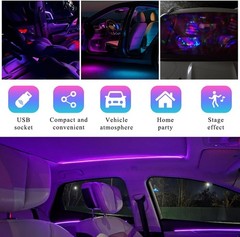 2 PCS USB Star Projector Night Light, Sound-Activated Adjustable Color: 2 PCS