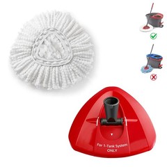 BonusLife 1 Pack Mop Refill and 1 Head Base Part for O-Ceda EasyWrin…