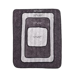 The Rag Company Gauntlet Car Drying Towel – 30in x 36in, Ice Grey +