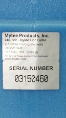 MYTEE HOT-TURBO HEATER (2400w) FOR CARPET CLEANING EXTRACTORS 240-120