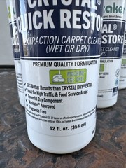 LOT OF 6 Whittaker Crystal Quick Response, 12 oz. Extraction Carpet Cleaner