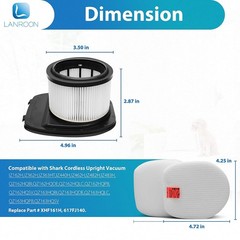 Lanroon Iz382H Iz377H Filters For Shark Iz382H Iz377H Iz162H Iz362H Iz361H