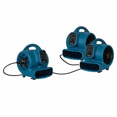 XPOWER P-260AT Mini Scented Air Mover, Carpet Dryer, Utility Fan blowing 800 CFM