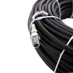 Schieffer 4800 PSI 1/8″ x 200′ Thermoplastic Sewer Jetter Hose MPT 1/4 1/8 Solid