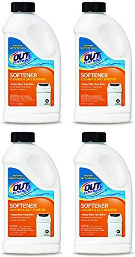 Filter Mate Water Softener Cleaner & Salt Booster Powder, 4-Pack, 24 Oz