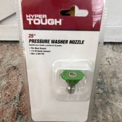 Hyper Tough 25° Pressure Washer Nozzle Tip 1/4 in Quick Connect 3300 PSI