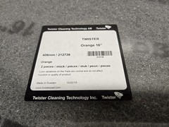 16″ Twister Orang Cleaning Concrete Floor Pads Floor Scrubber Diamond pads 4 pcs