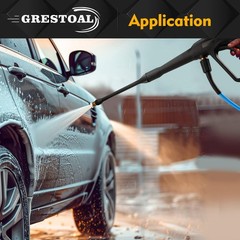 GRESTOAL Pressure Washer Gun with Replacement Extension Wand, 5 Spray Nozzle…