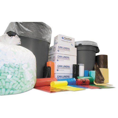 Inteplast Group Can Liners, 45 gal, 22.1 mic, 40×48″, 25 Bags/Roll, 6 Rolls/CT