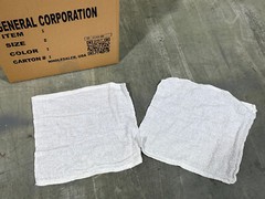 White Terry Wiping Rags & Multi-purpose Cleaning Painter Towels 25 LBS / Box