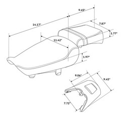 Rider Driver & Passenger Seats For Sportster S RH1250S 2021-2025