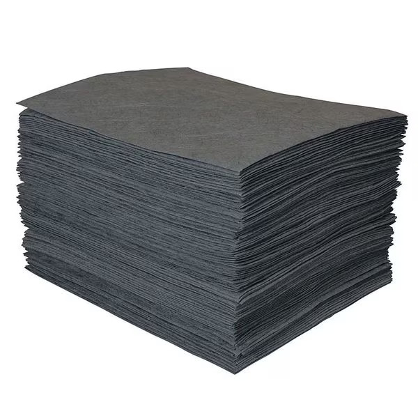 Brady Sorbent Pad Universal Gray 15x19in 27gal Absorbent 100 Pack Polypropylene