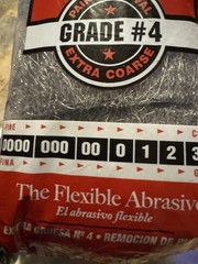 Rhodes Grade 4 Extra Coarse Heavy-Duty Steel Wool Pad 12-Pack X3