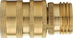 M MINGLE Garden Hose Quick Connect Fitting, Brass
