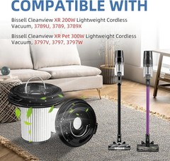 Washable 4-Pack Vacuum Filter for Bissell CleanView XR Pet 300W
