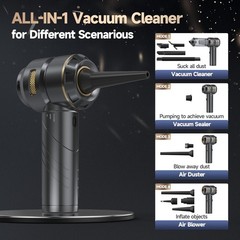 Car Vacuum Portable Cordless, Foldable Handheld Vacuum with Brushless Motor, …