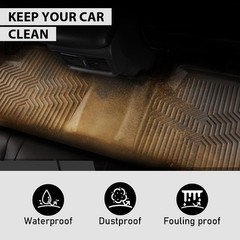 All Weather TPE Floor Mats & Cargo Liner Toyota Corolla Sedan 2020-2024 Black