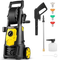 VEVOR Electric Pressure Washer, 2000 PSI, Max 1.65 GPM Power Washer with 30 ft H