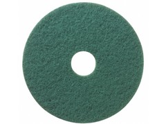 5 PACK ~ TOUGH GUY 402W24 Round Scrubbing Pad, Green, Size 20″