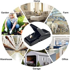 Reusable Indoor Mouse Trap 6 Pack – Easy to Set Plastic Rodent Control 6 pack