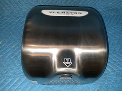 EXCEL DRYER XL-SB-1.1N-H-110-120V Hand Dryer,8 sec,59 to 67 dBA,SLVR 455A31