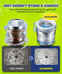 2X Power Deep Cleaning Washing Machine Cleaner Tablets No More Odor & Pet Fur…