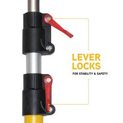 BE Power 24′ Telescoping Pressure Washer Wand 4000 PSI 1/4″ QC Adjustable Reach