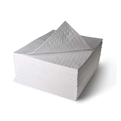 Oil Spill Absorbent Mats for Garage,Oil Only Absorbent Pad 20″x15″ Pads, 50-Pack
