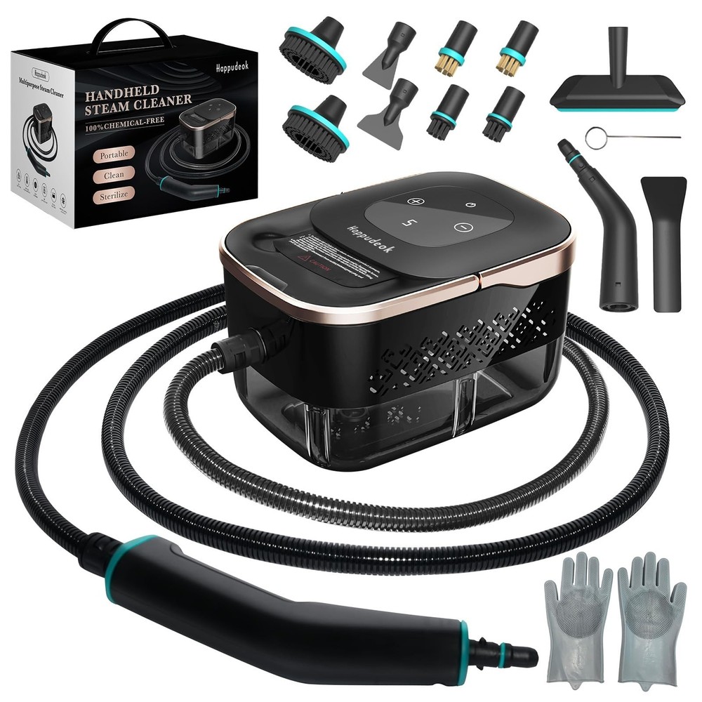 Steam Cleaner,15s Heat-Up 42.27oz Tank,2500w Handheld Steam Cleaner for Home …